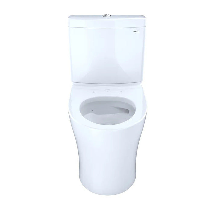 TOTO Aquia IV Two-Piece Toilet, Elongated, Universal Height, Dual Flush, 1.28 and 0.9 GPF, Cotton White- CST446CEMFGN#01
