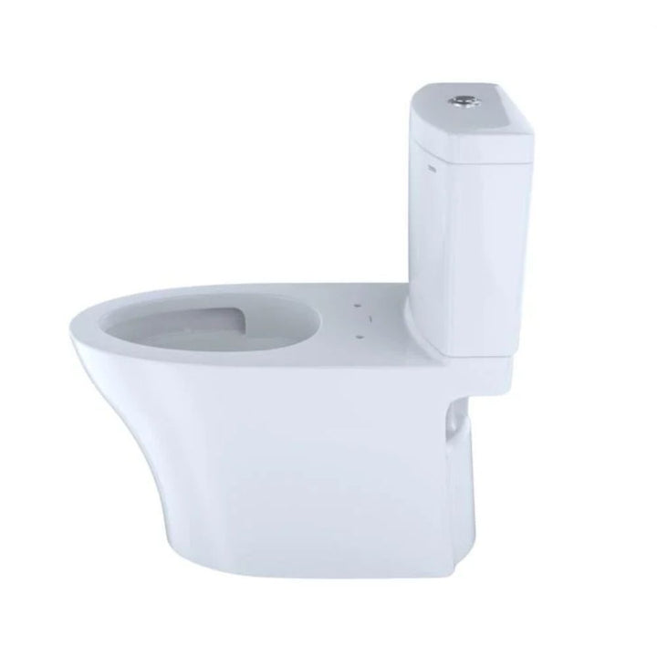 TOTO Aquia IV Two-Piece Toilet, Elongated, Less Seat, Regular Height, Dual Flush, 1.28 and 0.9 GPF, Cotton - CST446CEMGN#01