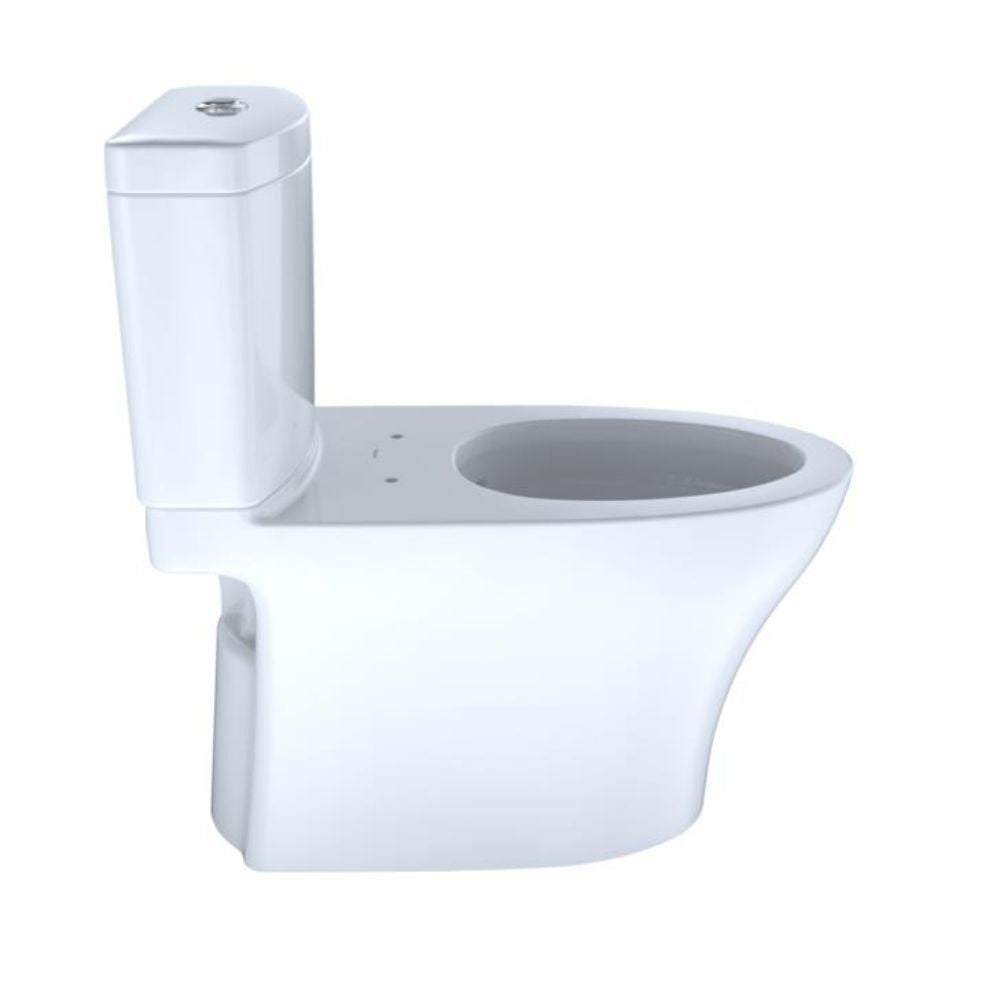 TOTO Aquia IV Two-Piece Toilet, Elongated, Less Seat, Regular Height, Dual Flush, 1.28 and 0.9 GPF, Cotton - CST446CEMGN#01