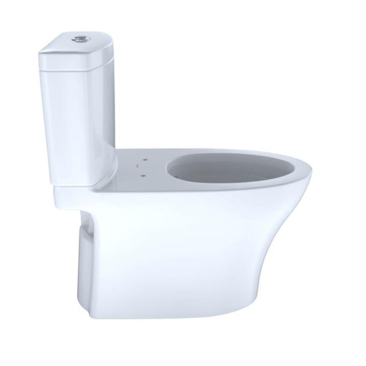 TOTO Aquia IV Two-Piece Toilet, Elongated, Less Seat, Regular Height, Dual Flush, 1.28 and 0.9 GPF, Cotton - CST446CEMGN#01