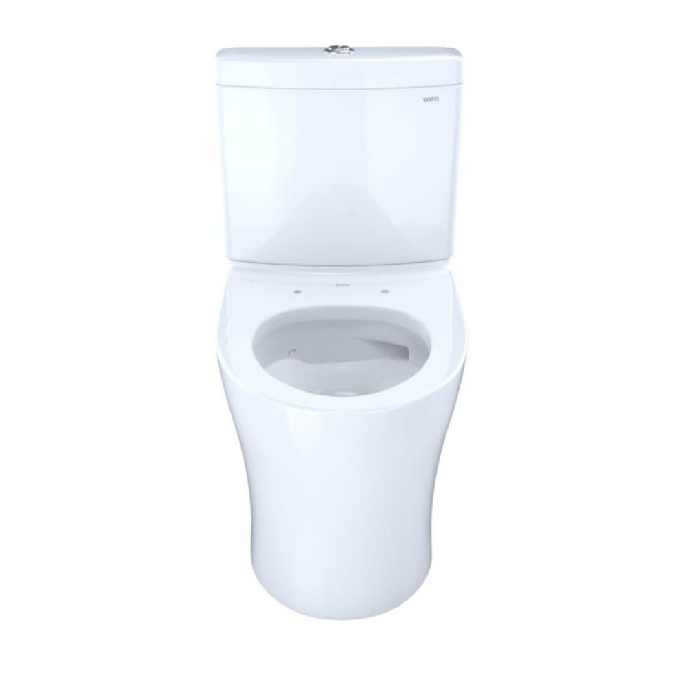 TOTO Aquia IV Two-Piece Toilet, Elongated, Less Seat, Regular Height, Dual Flush, 1.28 and 0.9 GPF, Cotton - CST446CEMGN#01