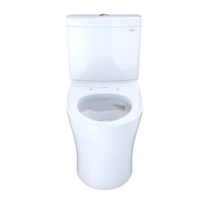 TOTO Aquia IV Two-Piece Toilet, Elongated, Less Seat, Regular Height, Dual Flush, 1.28 and 0.9 GPF, Cotton - CST446CEMGN#01
