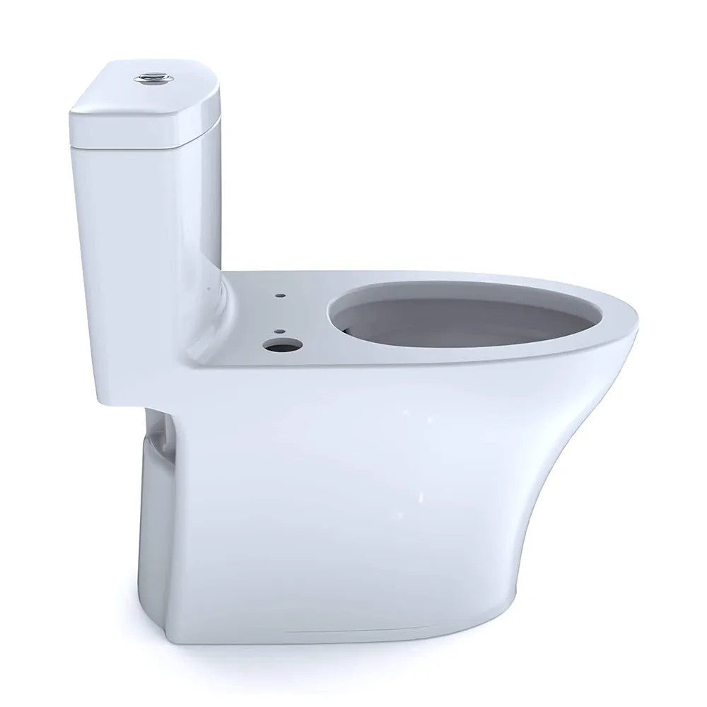 TOTO Aquia IV One-Piece Elongated Toilet, Sanagloss, WASHLET+, Cotton White - CST646CEMFGNAT40#01