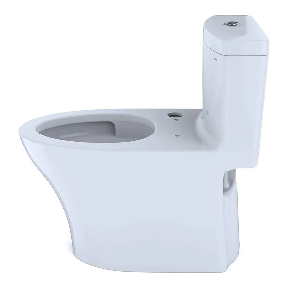 TOTO Aquia IV One-Piece Elongated Toilet, Sanagloss, WASHLET+, Cotton White - CST646CEMFGNAT40#01