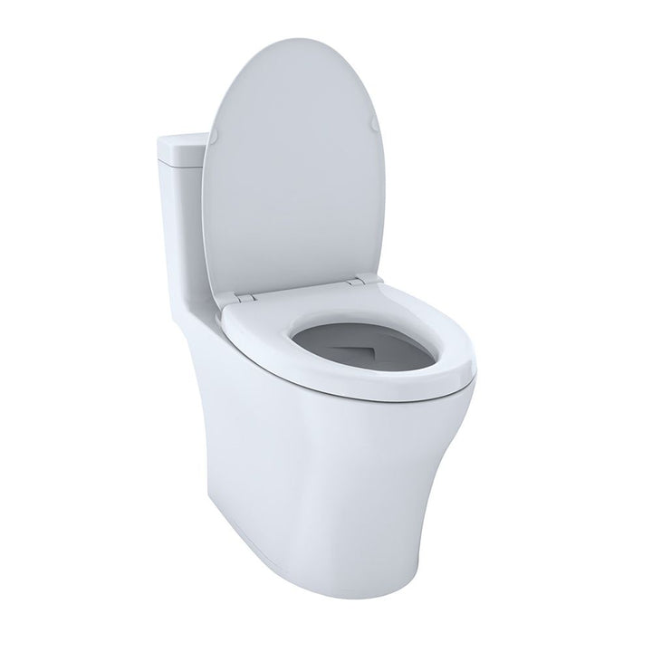 TOTO AQUIA IV One-Piece Toilet with SoftClose Seat, 1.28 GPF or 0.9 GPF, ADA, Cotton White - MS646124CEMFGN#01
