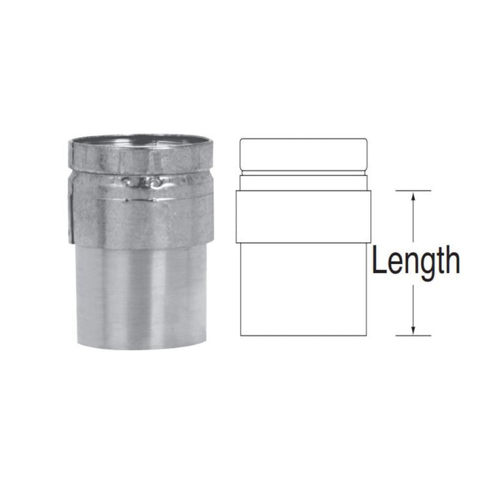 M&G Duravent 4" B-Vent Draft Hood Connector - 4BVC