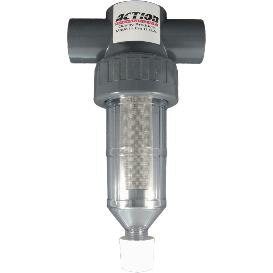 Action Machining AFI 2.0-50 2" AFI Clear Action Filter With 50 Mesh Screen