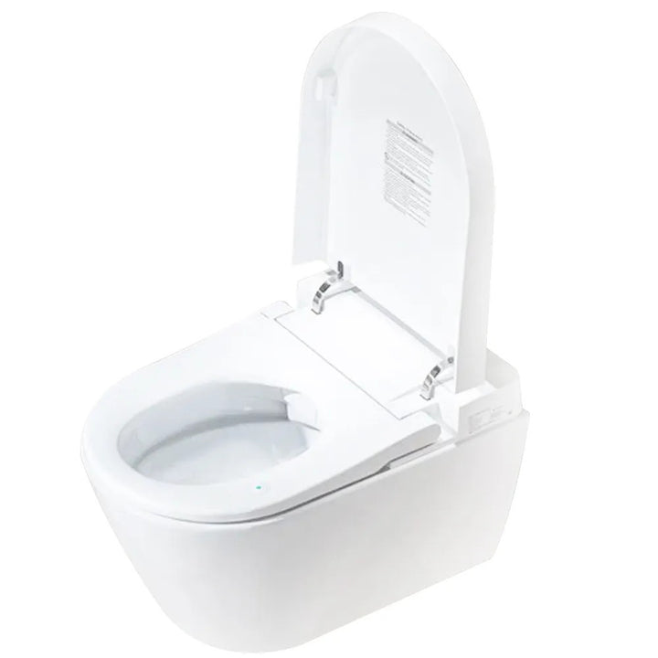 Trone Wall-Hung Hung Smart Bidet Toilet Combo with Heated Seat, Night Light, Auto-Flush, 1.6/1.1 GPF, White - STV7216