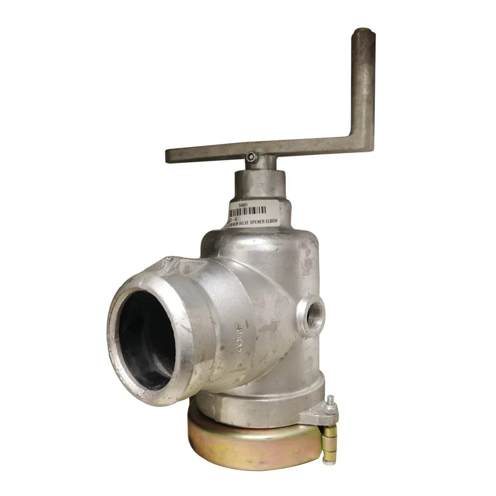 BAFSCO Aluminum Elbow Valve Opener with Stainless Steel Lever Handle, 4" x 3" - 902-43