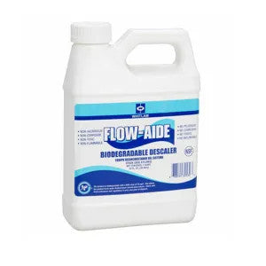 Whitlam FLOW32 Clear Amber Flow-Aide Liquid System Descaler, 1 Quart