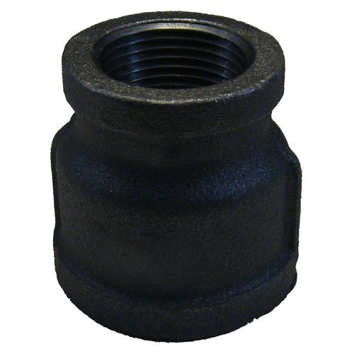 1" x 3/4" Black Malleable Iron Bell Reducer