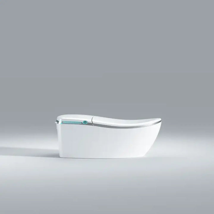 Hands‑Free Smart Toilet with Heated Seat, UV Sterilization, Aromatherapy, and ToeTouch Control