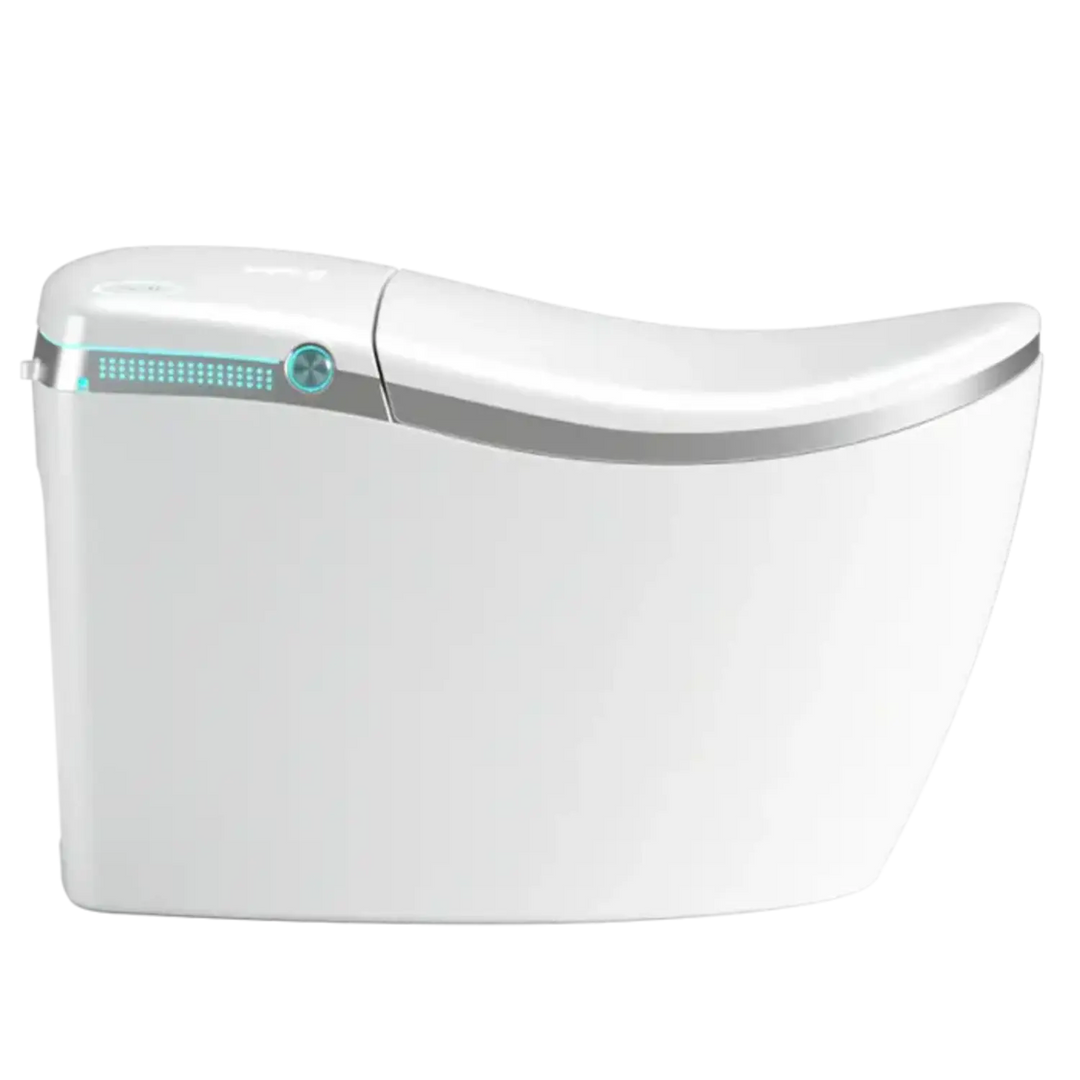 Hands‑Free Smart Toilet with Heated Seat, UV Sterilization, Aromatherapy, and ToeTouch Control