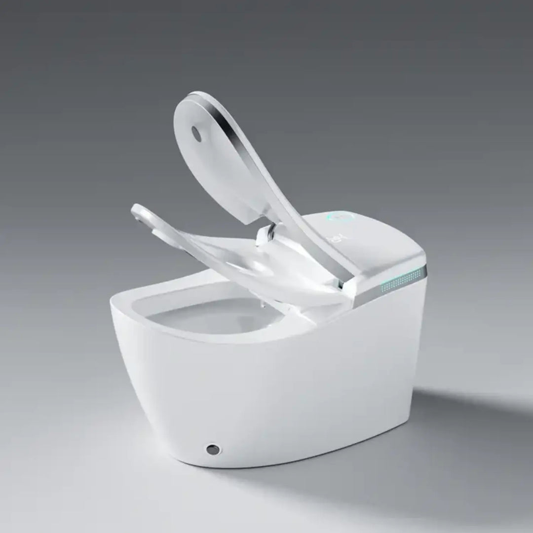 Hands‑Free Smart Toilet with Heated Seat, UV Sterilization, Aromatherapy, and ToeTouch Control