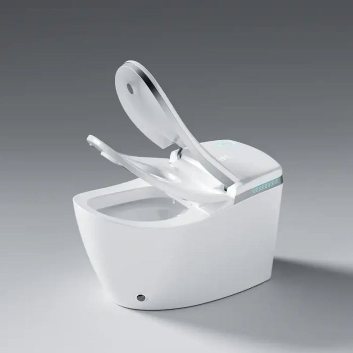 Hands‑Free Smart Toilet with Heated Seat, UV Sterilization, Aromatherapy, and ToeTouch Control