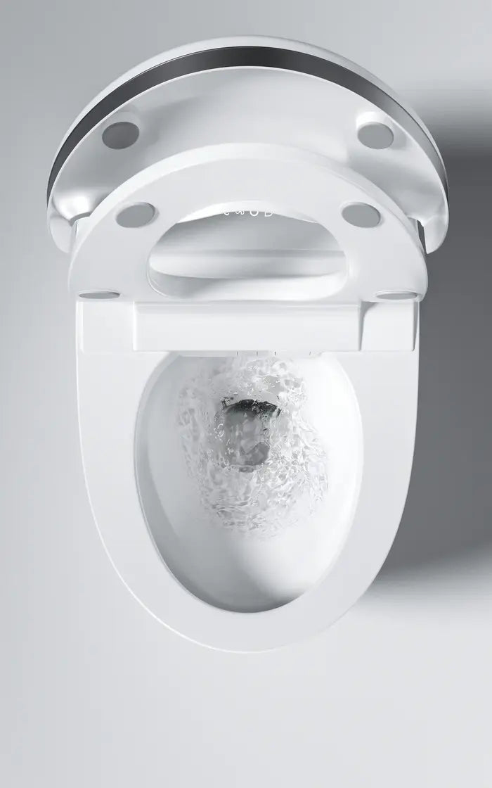 Hands‑Free Smart Toilet with Heated Seat, UV Sterilization, Aromatherapy, and ToeTouch Control