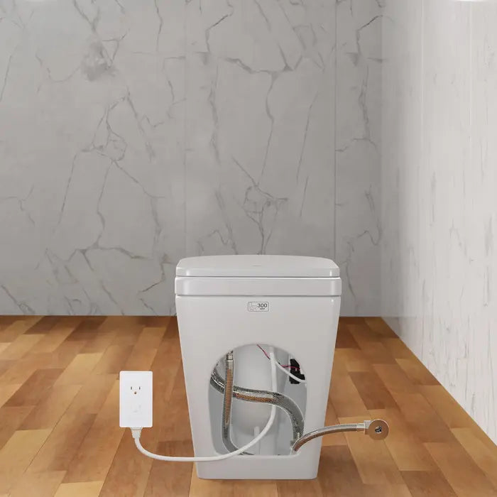 Smart Bidet Toilet with Touch‑Free Flush, Heated Seat, and Adjustable Wash Settings