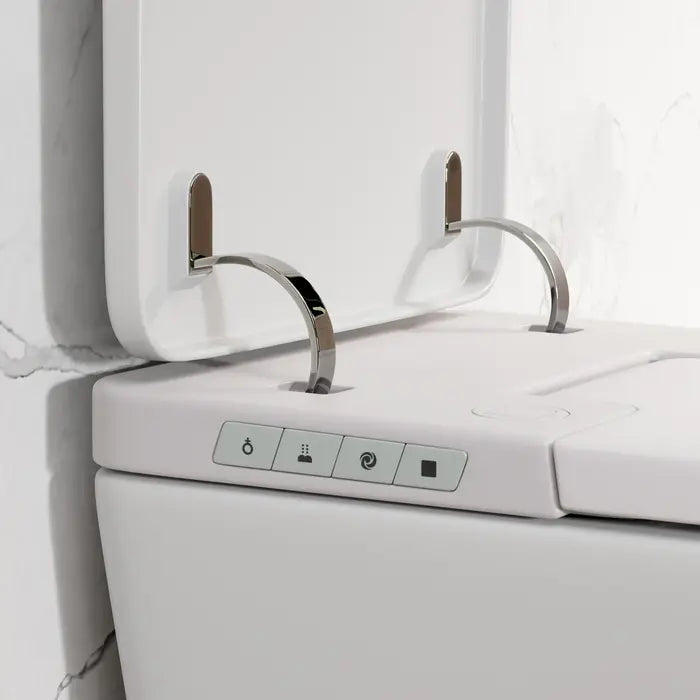 Smart Bidet Toilet with Touch‑Free Flush, Heated Seat, and Adjustable Wash Settings